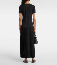 MM6 Maison Margiela Pleated cotton midi dress