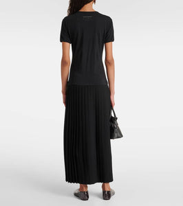 MM6 Maison Margiela Pleated cotton midi dress