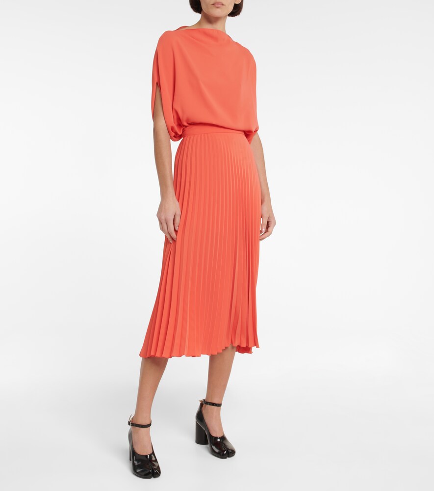 MM6 Maison Margiela Pleated  midi skirt