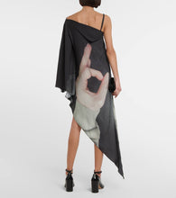 MM6 Maison Margiela Printed one-shoulder midi dress