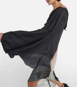 MM6 Maison Margiela Printed one-shoulder midi dress