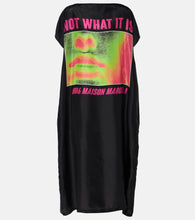 MM6 Maison Margiela Printed silk maxi dress. MM6 Maison Margiela 印花真丝长裙