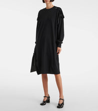 MM6 Maison Margiela Ruffled cotton jersey sweater dress
