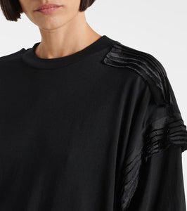 MM6 Maison Margiela Ruffled cotton jersey sweater dress