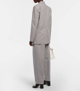 MM6 Maison Margiela Single-breasted cotton and silk blazer