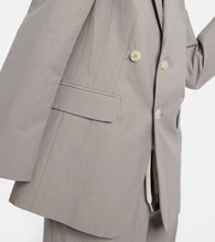 MM6 Maison Margiela Single-breasted cotton and silk blazer