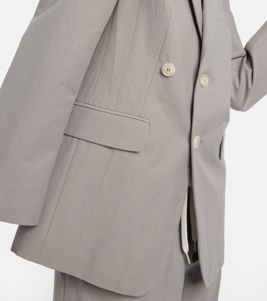 MM6 Maison Margiela Single-breasted cotton and silk blazer