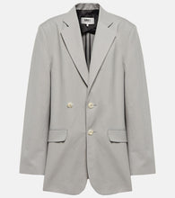 MM6 Maison Margiela Single-breasted cotton and silk blazer