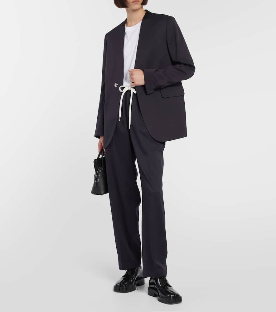 MM6 Maison Margiela Single-breasted wool-blend blazer