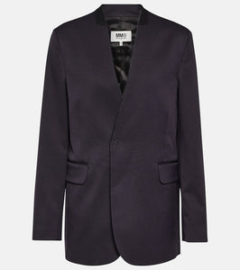 MM6 Maison Margiela Single-breasted wool-blend blazer