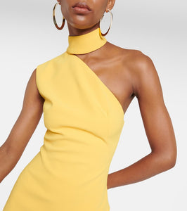 MÔNOT Asymmetric crêpe maxi dress