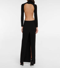 MÔNOT Cutout crêpe gown