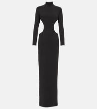 MÔNOT Cutout crêpe gown