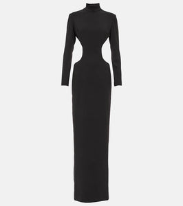 MÔNOT Cutout crêpe gown
