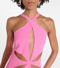 MÔNOT Cutout halterneck gown