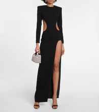 MÔNOT Cutout side-slit gown