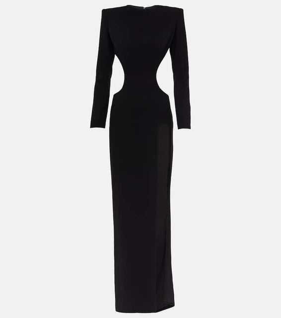 MÔNOT Cutout side-slit gown