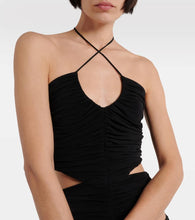 MÔNOT Halterneck cutout minidress
