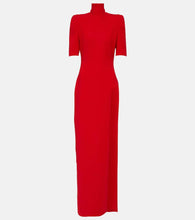 MÔNOT High-neck crêpe maxi dress
