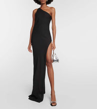 MÔNOT One-shoulder chiffon maxi dress