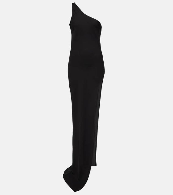 MÔNOT One-shoulder chiffon maxi dress
