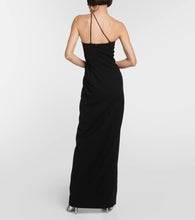 MÔNOT One-shoulder cutout gown
