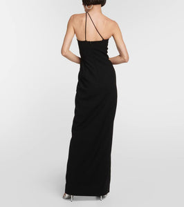 MÔNOT One-shoulder cutout gown