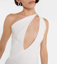 MÔNOT One-shoulder keyhole gown