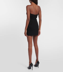 MÔNOT crêpe minidress