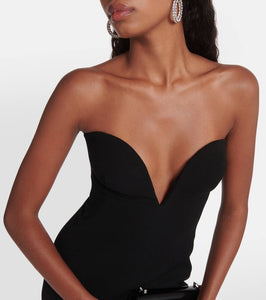 MÔNOT crêpe minidress