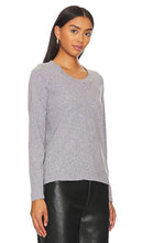 MONROW Longsleeve Crew Tee in Light Grey