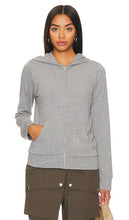 MONROW Zip Up Hoody in Grey