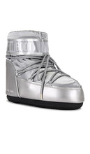 MOON BOOT Icon Low Glance Boot in Metallic Silver