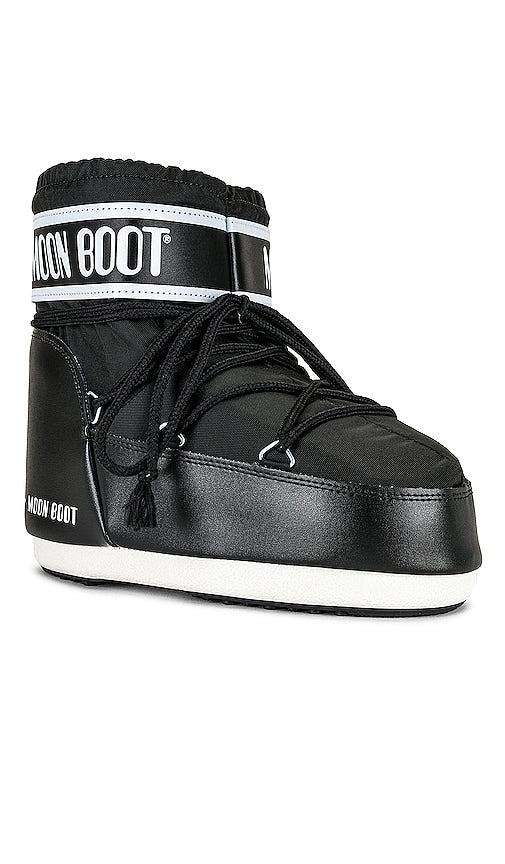 MOON BOOT Icon Low Nylon Boot in Black