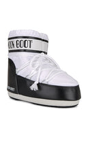 MOON BOOT Icon Low Nylon Boot in Black,White
