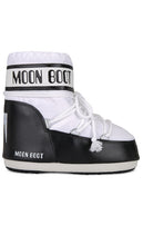 MOON BOOT Icon Low Nylon Boot in Black,White - MOON BOOT Icon Low Nylon Boot en noir, blanc - MOON BOOT Icon 黑色、白色低帮尼龙靴 - MOON BOOT Icon Niedriger Nylonstiefel in Schwarz, Weiß - MOON BOOT 아이콘 로우 나일론 부츠 블랙, 화이트 색상 - MOON BOOT Icon Stivale basso in nylon in nero, bianco
