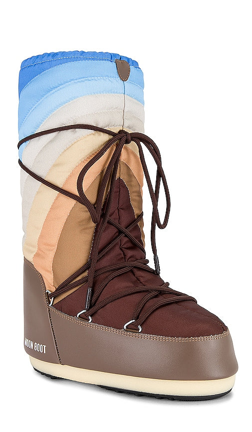 MOON BOOT Icon Rainbow Boot in Brown