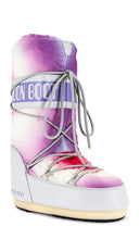 MOON BOOT Icon Tie Dye Boot in Purple