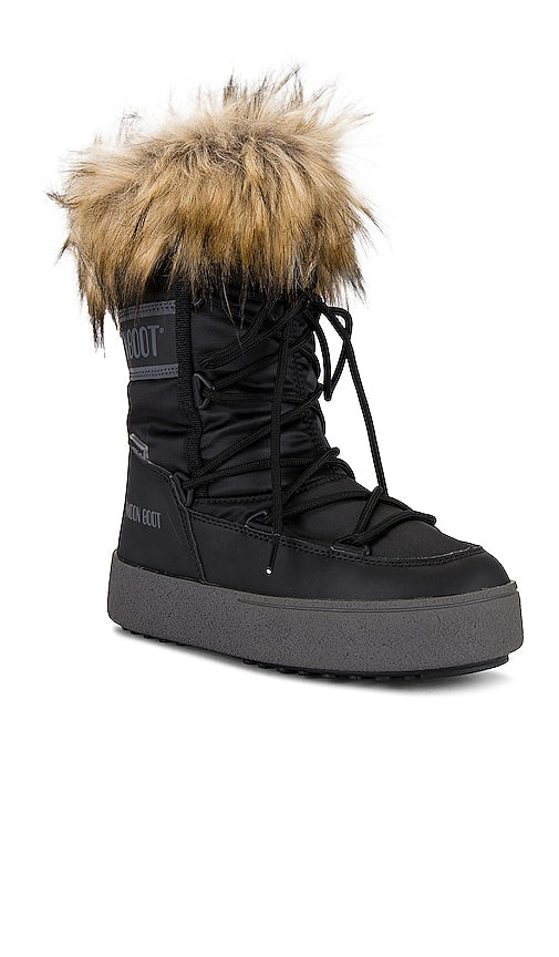 MOON BOOT Track Monaco Low Boot in Black