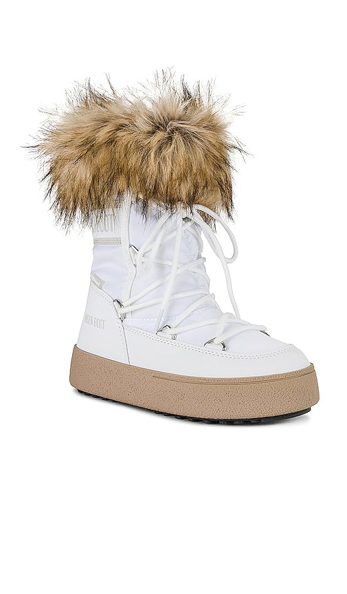MOON BOOT Track Monaco Low Boot in White