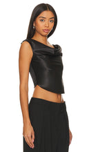 MORE TO COME Mari Drape Top in Black