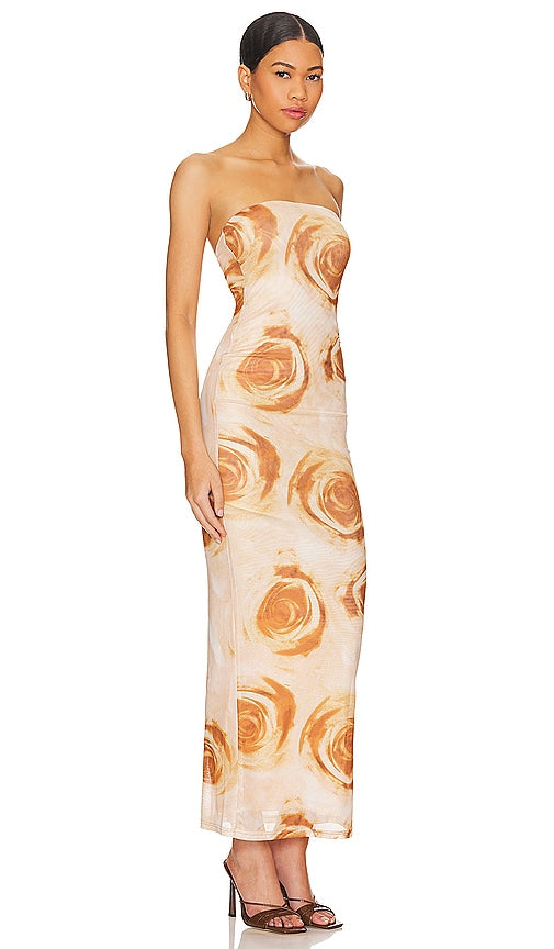 MORE TO COME Oksana Gown in Tan