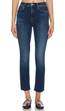 MOTHER The Mid Rise Dazzler Ankle Fray in Blue