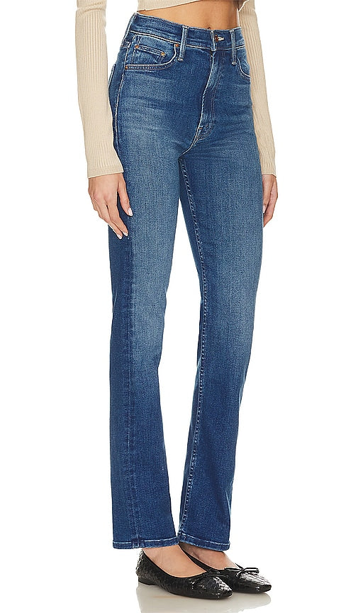 MOTHER High Waisted Rider Skimp in Blue
