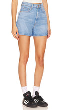 MOTHER High Waisted Savory Short Short in Blue