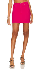 MOTHER High Waisted Smokin' Double Micro Skirt in Pink - Jupe micro double Smokin' taille haute MOTHER en rose - MOTHER 粉色高腰 Smokin' 双超短裙 - MOTHER Hoch taillierter Smokin' Double Micro Rock in Rosa - MOTHER 하이웨이스트 스모킹 더블 마이크로 스커트 핑크 색상 - MOTHER Microgonna doppia Smokin' a vita alta in rosa