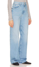 MOTHER High Waisted Spinner Zip Heel in Blue