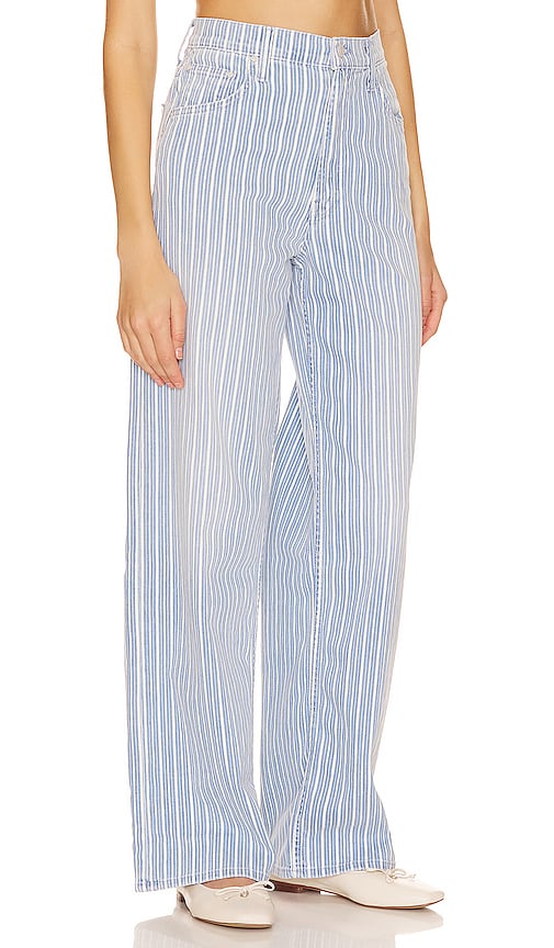 MOTHER High Waisted Spinner Zip Skimp in Blue
