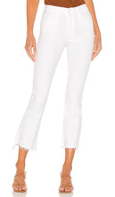 MOTHER Insider Crop Step Fray in White - MOTHER Insider Crop Step Fray en blanc - MOTHER Insider 白色短款磨边 - MOTHER Insider Crop Step Fray in Weiß - MOTHER Insider 크롭 스텝 프레이 화이트 색상 - MOTHER Insider Crop Step Fray in bianco