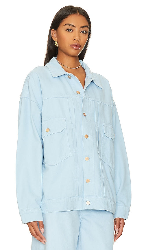 MOTHER SNACKS! The Big Bite Jacket in Baby Blue